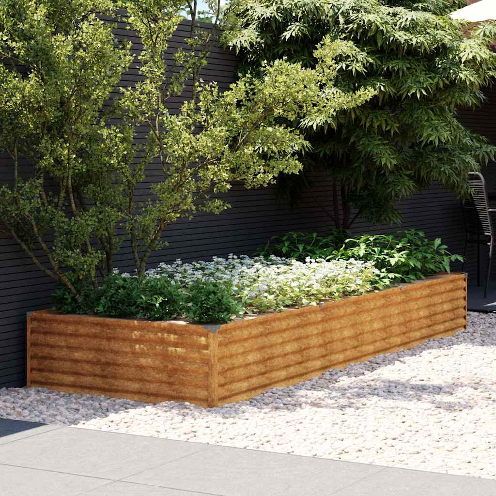 Aukštas sodo lovelis, 291x100x36cm, Corten plienas Aukštas sodo lovelis, 291x100x36cm, Corten plienas - Image 2