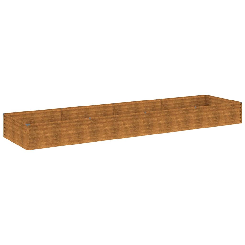 Aukštas sodo lovelis, 387x100x36cm, Corten plienas Aukštas sodo lovelis, 387x100x36cm, Corten plienas - Image 3