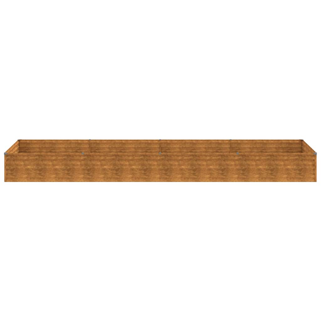 Aukštas sodo lovelis, 387x100x36cm, Corten plienas Aukštas sodo lovelis, 387x100x36cm, Corten plienas - Image 5