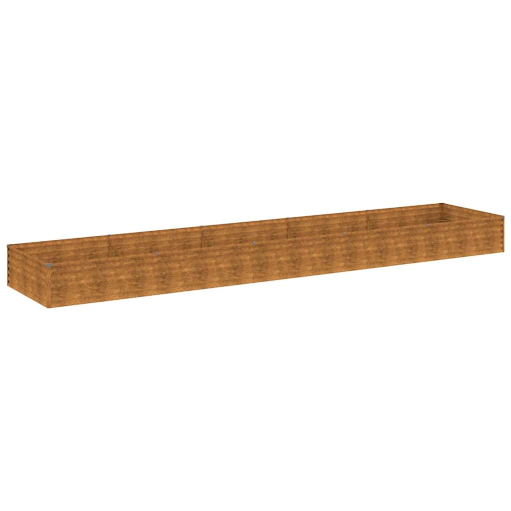 Aukštas sodo lovelis, 482x100x36cm, Corten plienas Aukštas sodo lovelis, 482x100x36cm, Corten plienas - Image 3