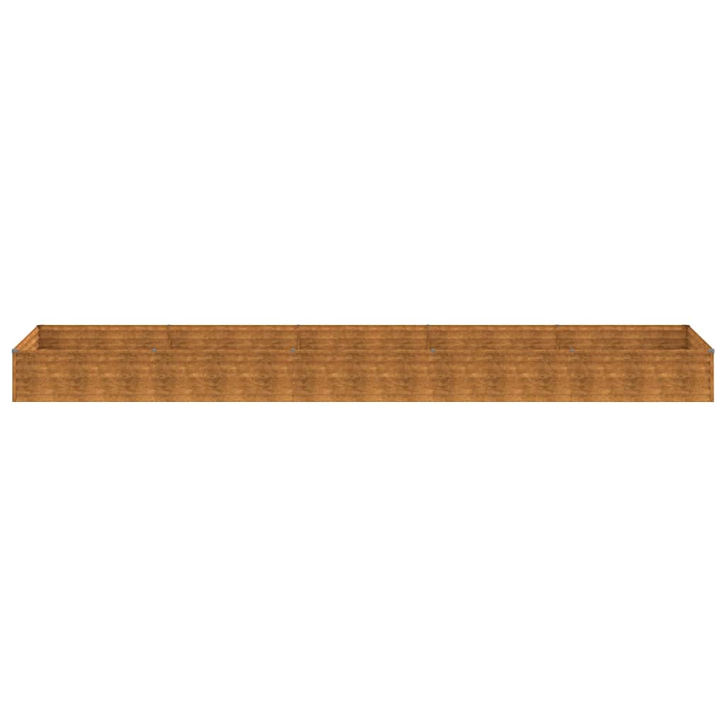 Aukštas sodo lovelis, 482x100x36cm, Corten plienas Aukštas sodo lovelis, 482x100x36cm, Corten plienas - Image 5