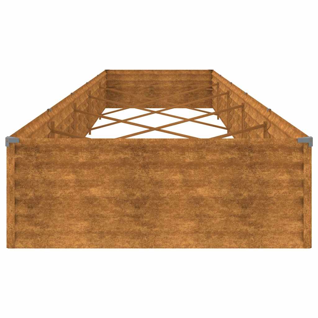 Aukštas sodo lovelis, 482x100x36cm, Corten plienas Aukštas sodo lovelis, 482x100x36cm, Corten plienas - Image 6