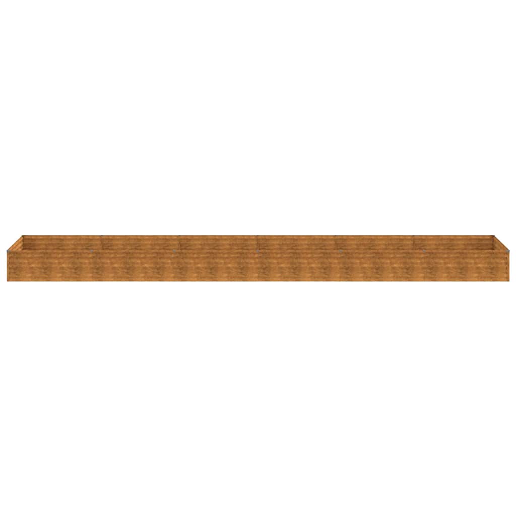 Aukštas sodo lovelis, 579x100x36cm, Corten plienas Aukštas sodo lovelis, 579x100x36cm, Corten plienas - Image 5