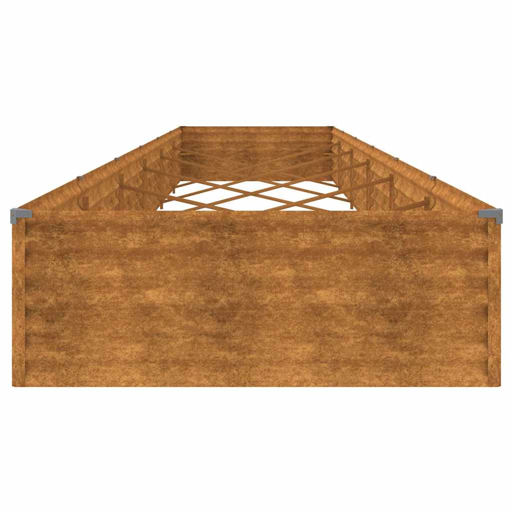 Aukštas sodo lovelis, 579x100x36cm, Corten plienas Aukštas sodo lovelis, 579x100x36cm, Corten plienas - Image 6