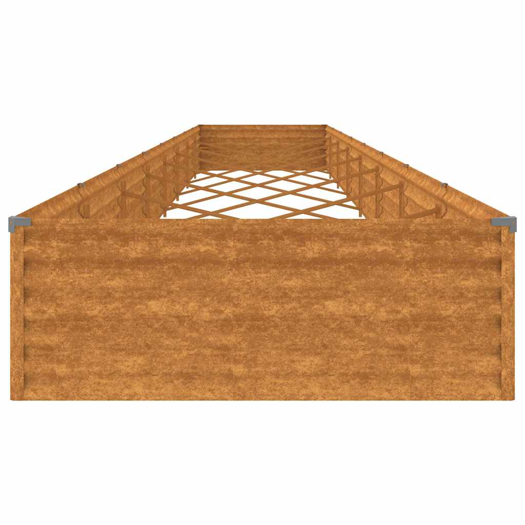 Aukštas sodo lovelis, 770x100x36cm, Corten plienas Aukštas sodo lovelis, 770x100x36cm, Corten plienas - Image 6