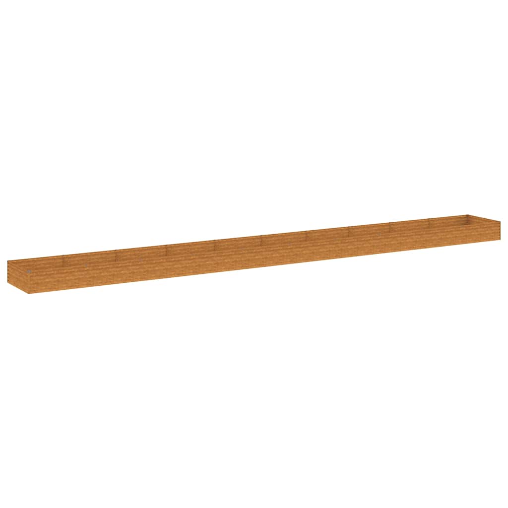 Aukštas sodo lovelis, 960x100x36cm, Corten plienas Aukštas sodo lovelis, 960x100x36cm, Corten plienas - Image 3