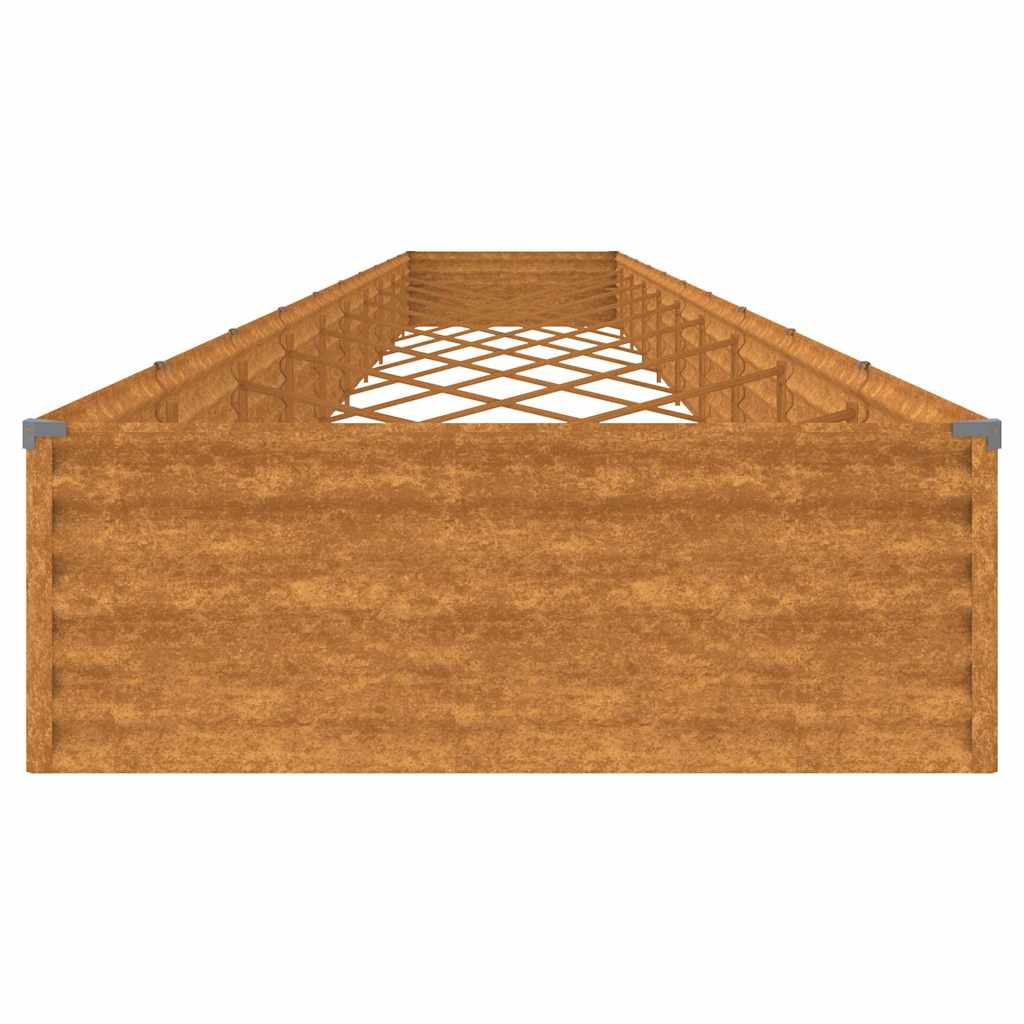Aukštas sodo lovelis, 960x100x36cm, Corten plienas Aukštas sodo lovelis, 960x100x36cm, Corten plienas - Image 6