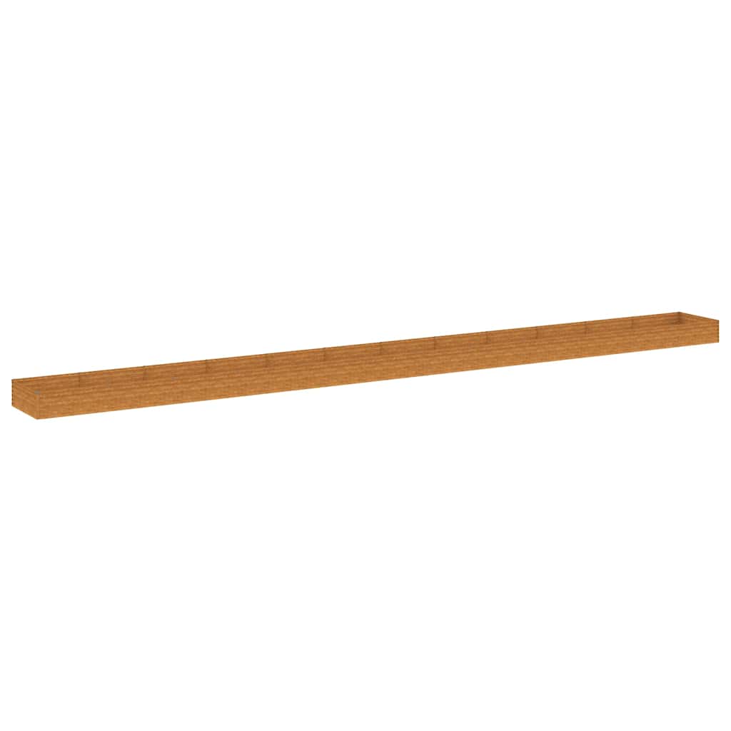 Aukštas sodo lovelis, 1150x100x36cm, Corten plienas Aukštas sodo lovelis, 1150x100x36cm, Corten plienas - Image 3