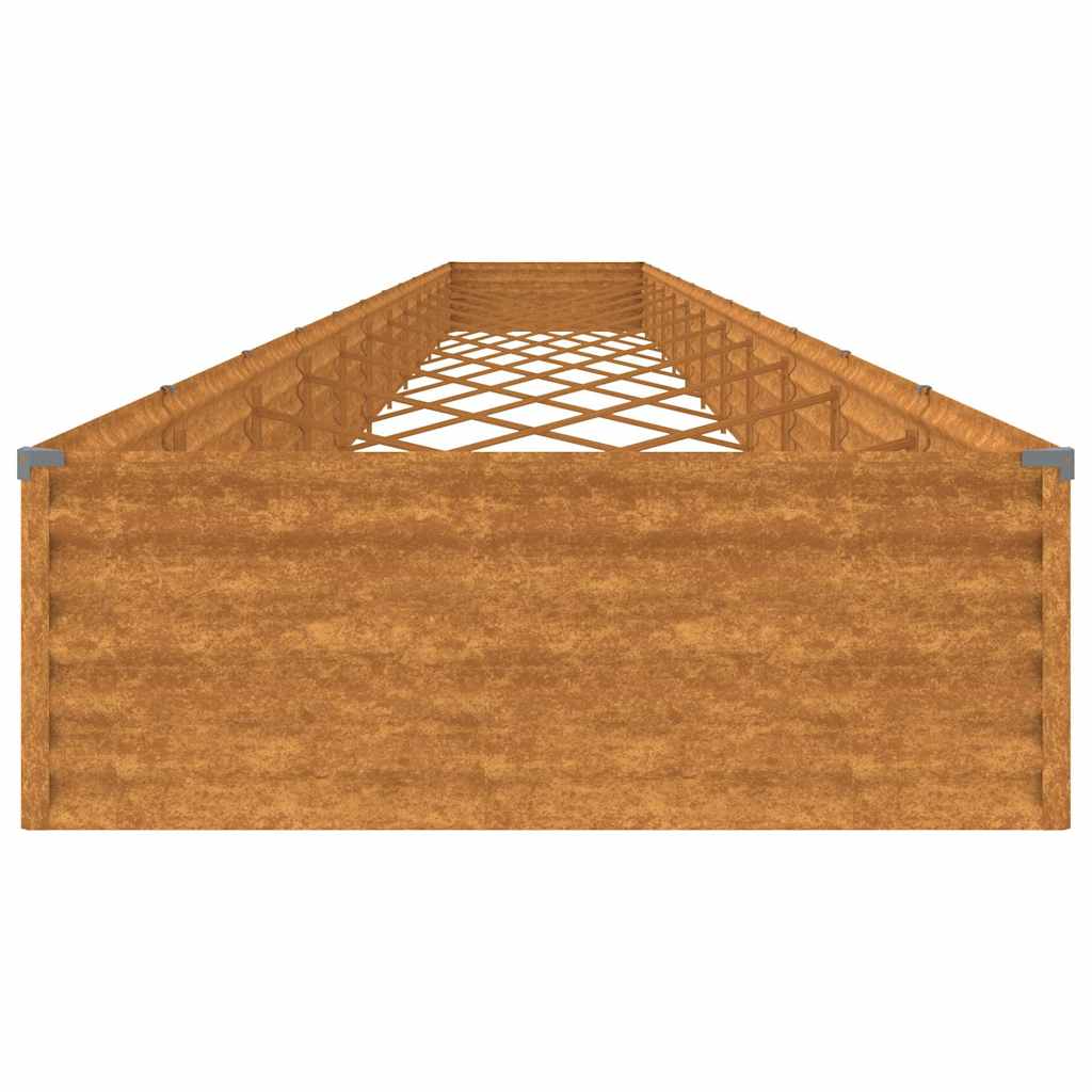 Aukštas sodo lovelis, 1150x100x36cm, Corten plienas Aukštas sodo lovelis, 1150x100x36cm, Corten plienas - Image 6