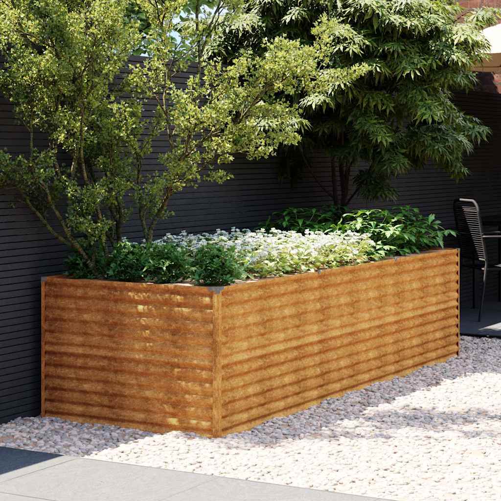 Aukštas sodo lovelis, 290x100x69cm, Corten plienas Aukštas sodo lovelis, 290x100x69cm, Corten plienas - Image 2