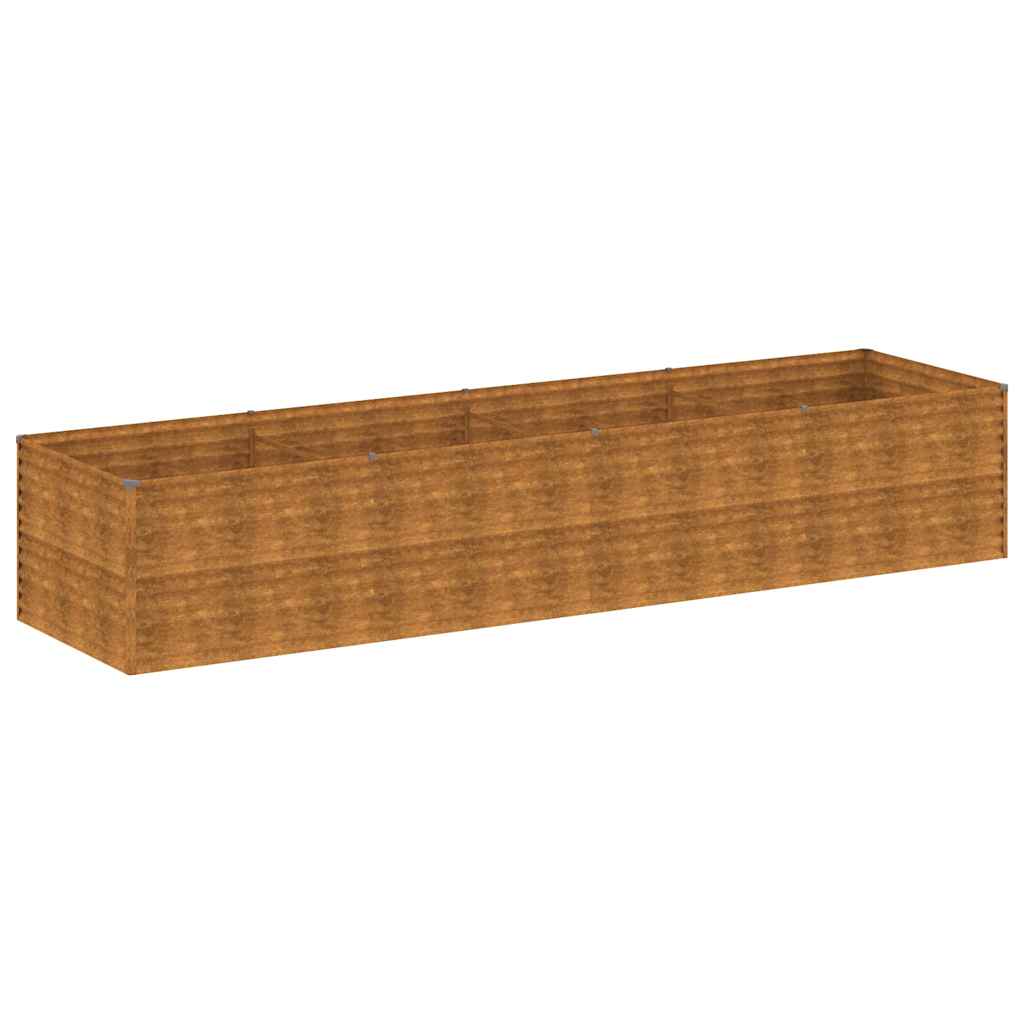 Aukštas sodo lovelis, 386x100x69cm, Corten plienas Aukštas sodo lovelis, 386x100x69cm, Corten plienas - Image 3
