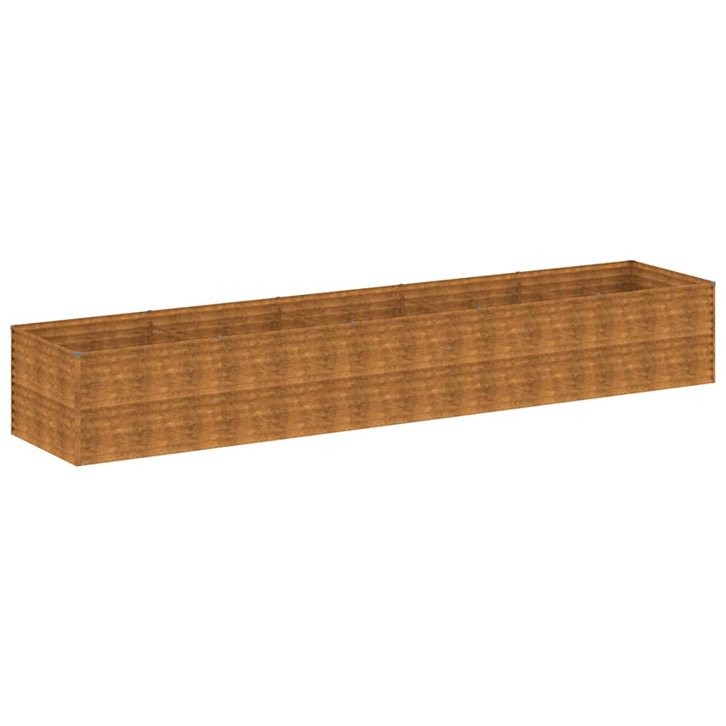 Aukštas sodo lovelis, 479x100x69cm, Corten plienas Aukštas sodo lovelis, 479x100x69cm, Corten plienas - Image 3