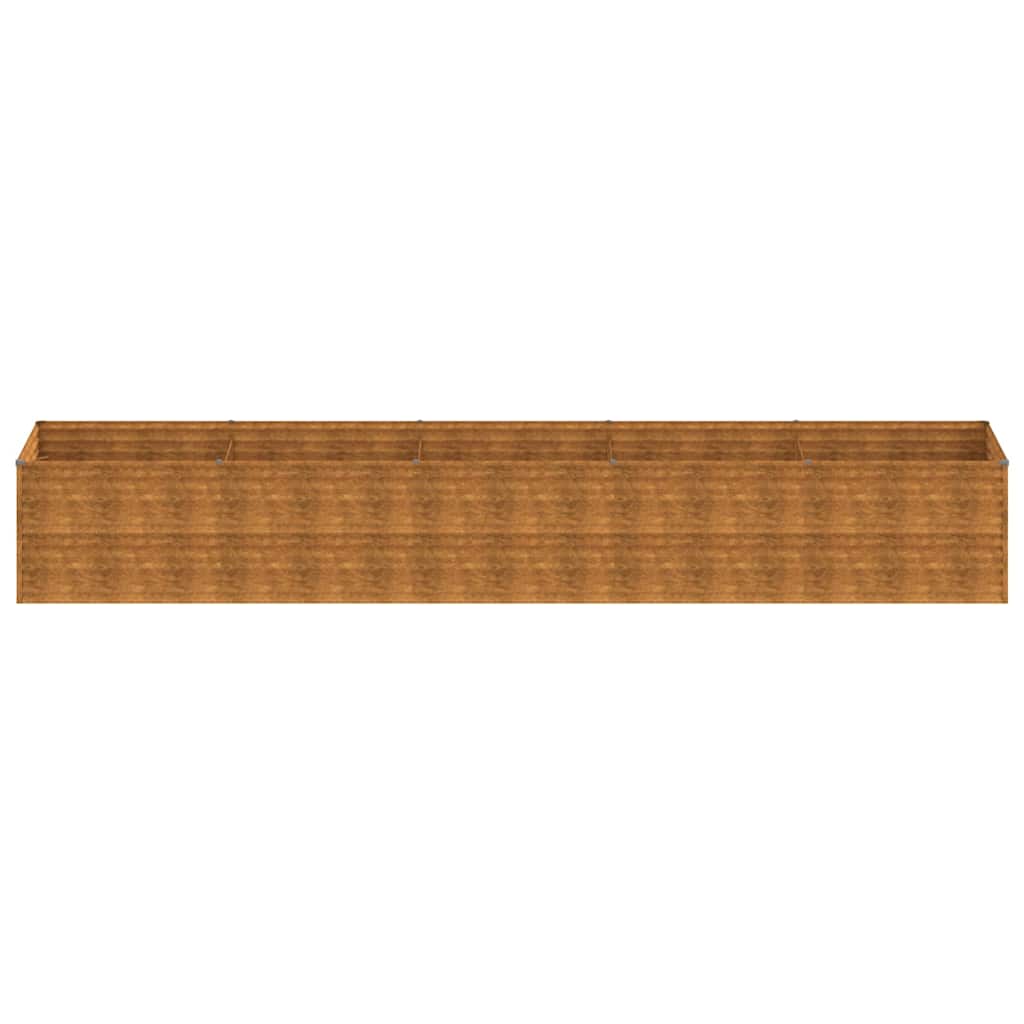 Aukštas sodo lovelis, 479x100x69cm, Corten plienas Aukštas sodo lovelis, 479x100x69cm, Corten plienas - Image 10