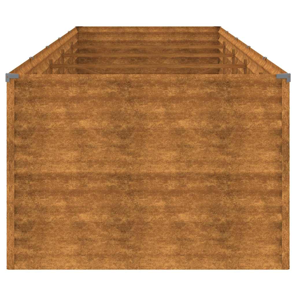 Aukštas sodo lovelis, 479x100x69cm, Corten plienas Aukštas sodo lovelis, 479x100x69cm, Corten plienas - Image 11