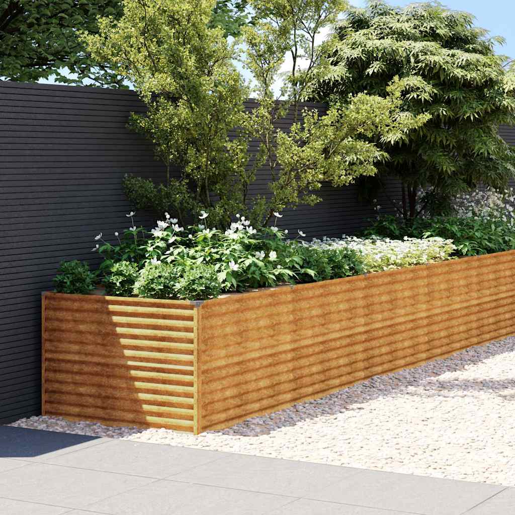 Aukštas sodo lovelis, 1150x100x69cm, Corten plienas Aukštas sodo lovelis, 1150x100x69cm, Corten plienas - Image 2