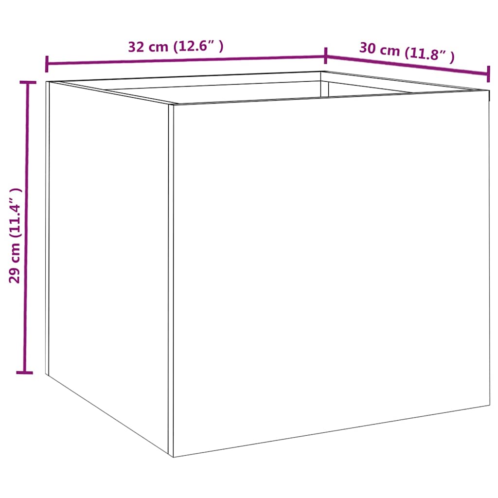 Loveliai, 2vnt., 32x30x29cm, Corten plienas Loveliai, 2vnt., 32x30x29cm, Corten plienas