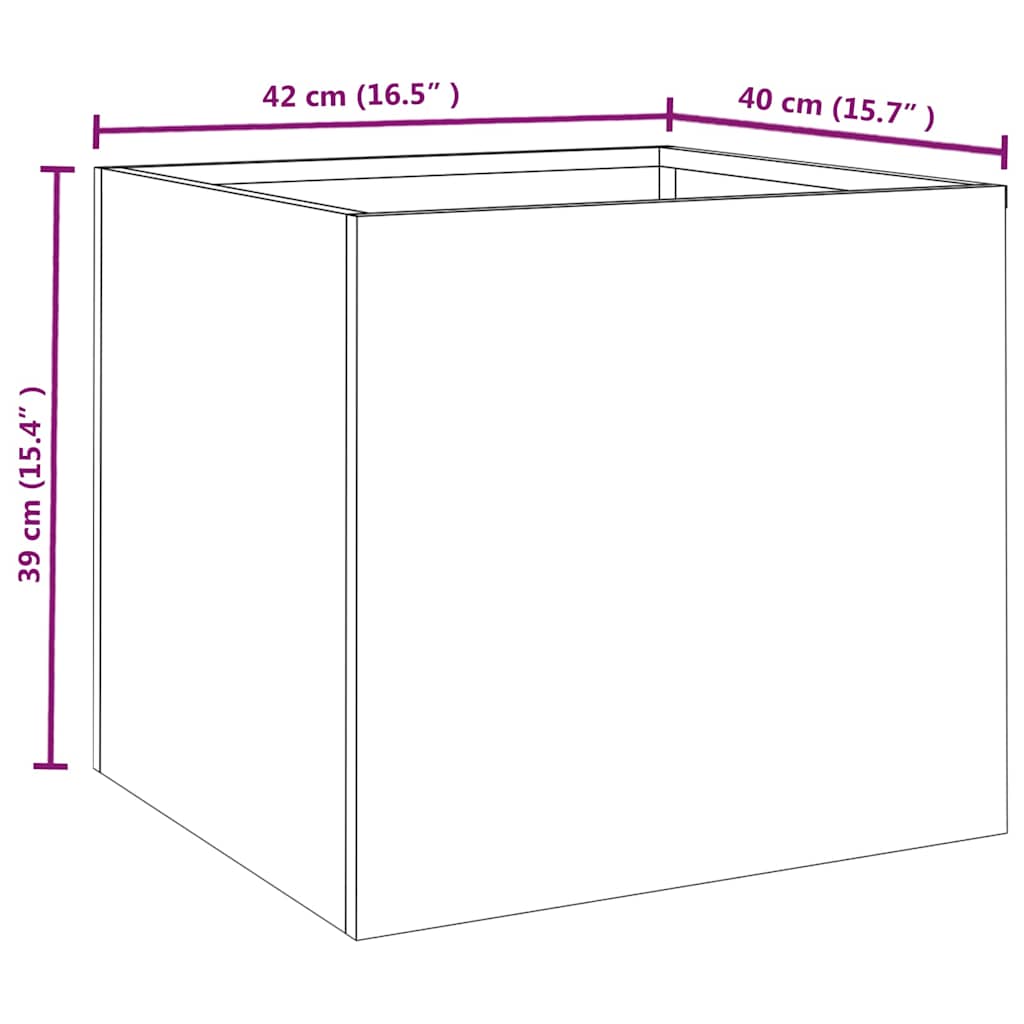 Loveliai, 2vnt., 42x40x39cm, Corten plienas Loveliai, 2vnt., 42x40x39cm, Corten plienas