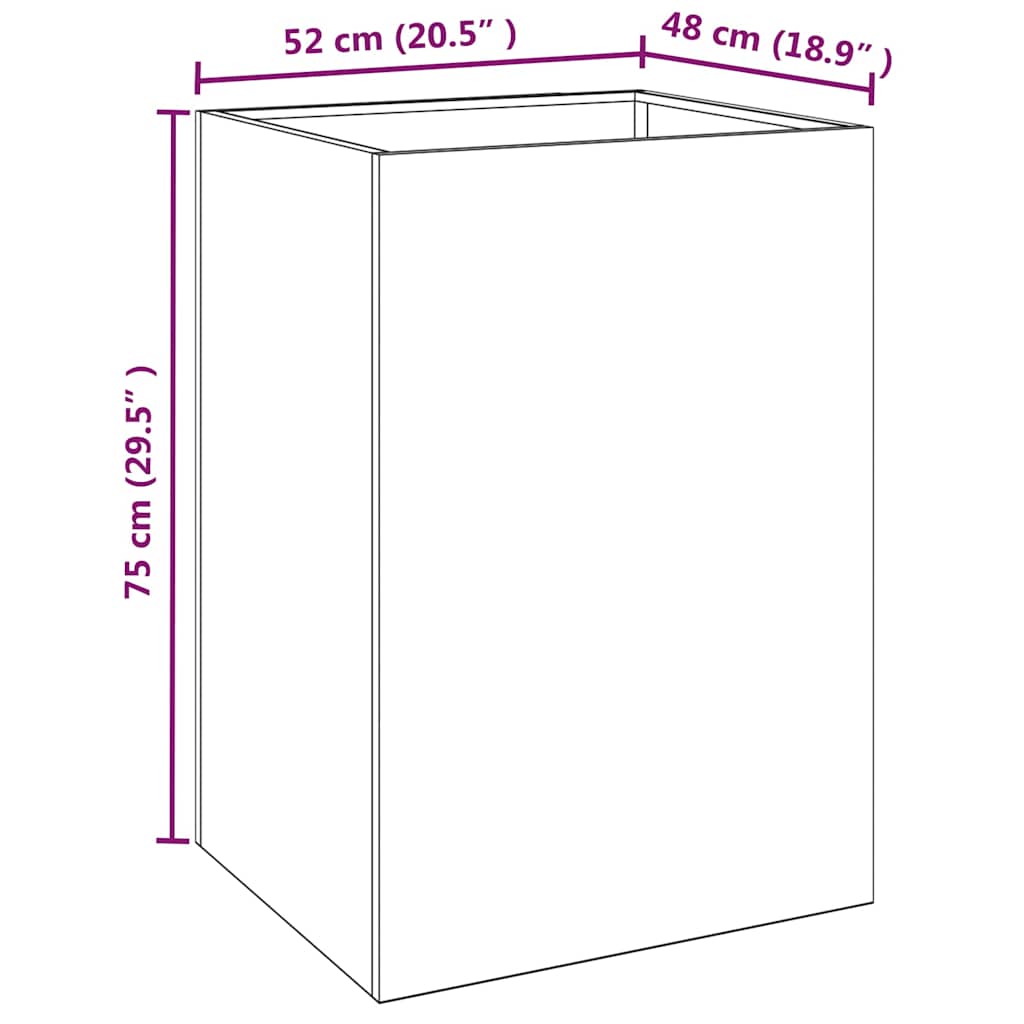 Lovelis, 52x48x75cm, Corten plienas Lovelis, 52x48x75cm, Corten plienas