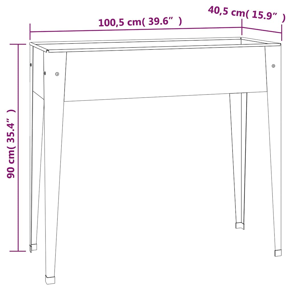 Sodo lovelis, 100,5×40,5x90cm, galvanizuotas plienas Sodo lovelis, 100,5x40,5x90cm, galvanizuotas plienas