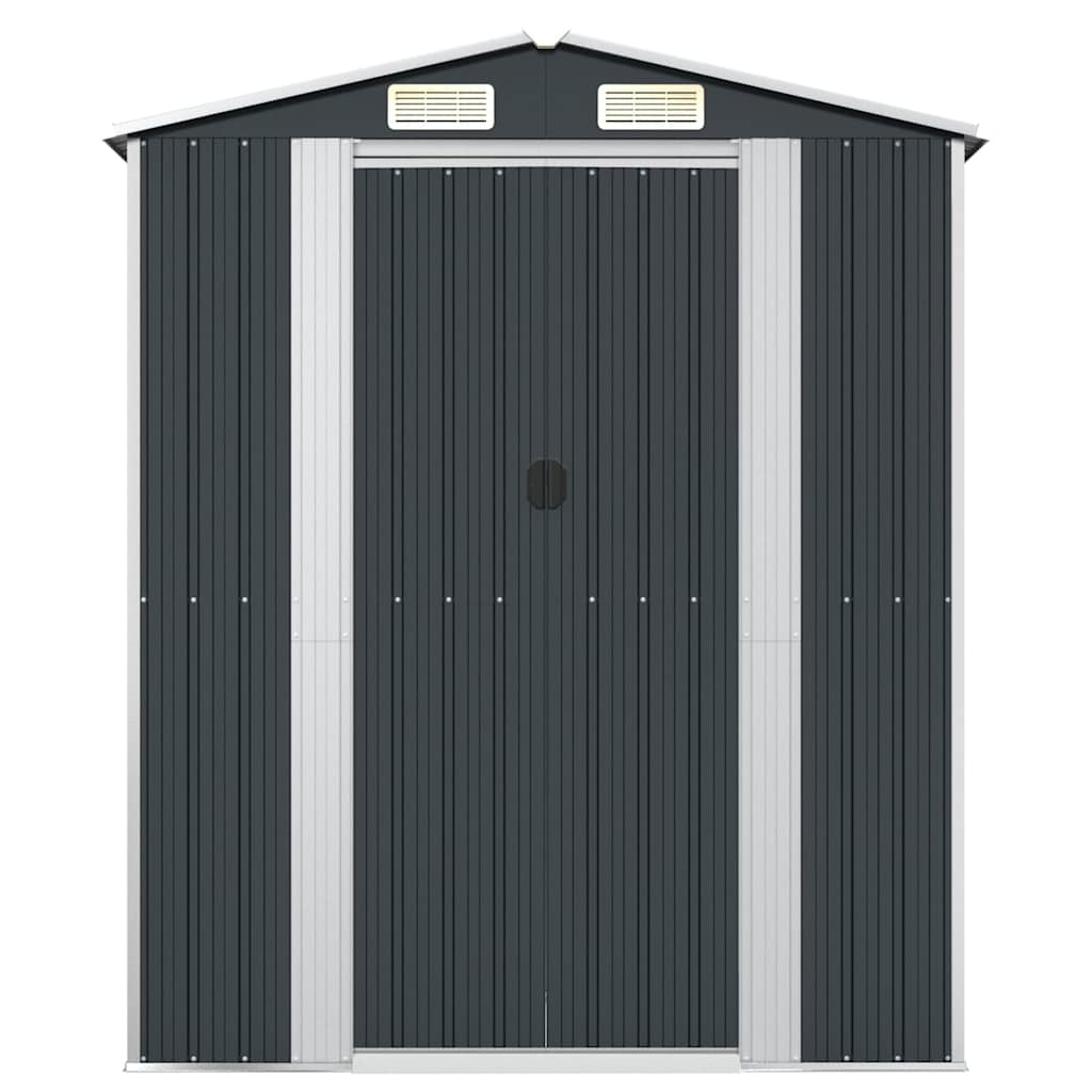 Sodo pašiūrė, antracito, 192x108x223cm, galvanizuotas plienas Sodo pašiūrė, antracito, 192x108x223cm, galvanizuotas plienas - Image 3