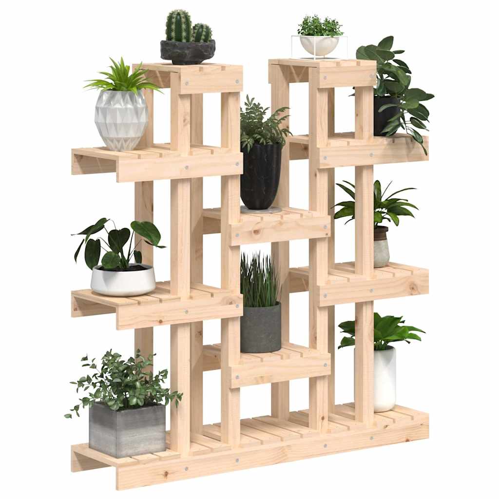 Augalų stovas, 104,5x25x109,5cm, pušies medienos masyvas Augalų stovas, 104,5x25x109,5cm, pušies medienos masyvas - Image 4