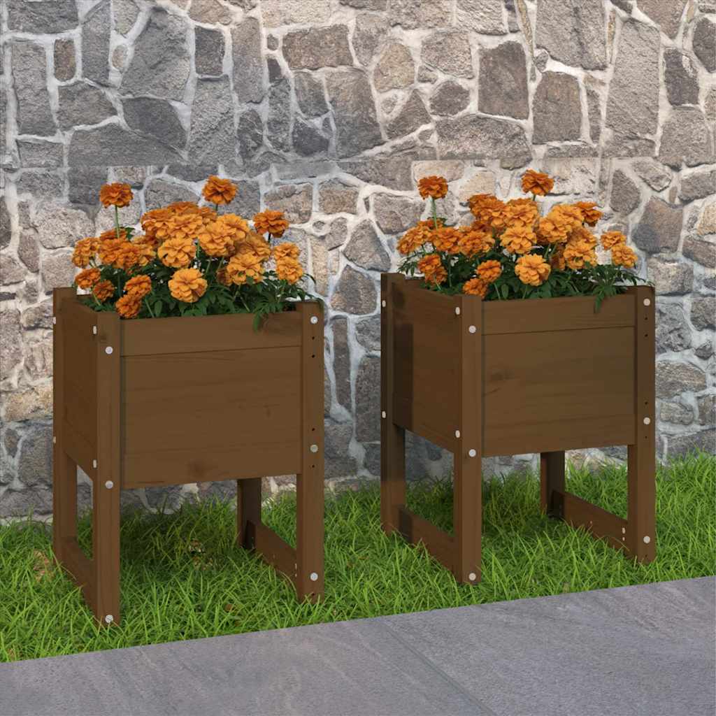 Loveliai, 2vnt., medaus rudi, 40x40x52,5cm, pušies masyvas Loveliai, 2vnt., medaus rudi, 40x40x52,5cm, pušies masyvas - Image 2