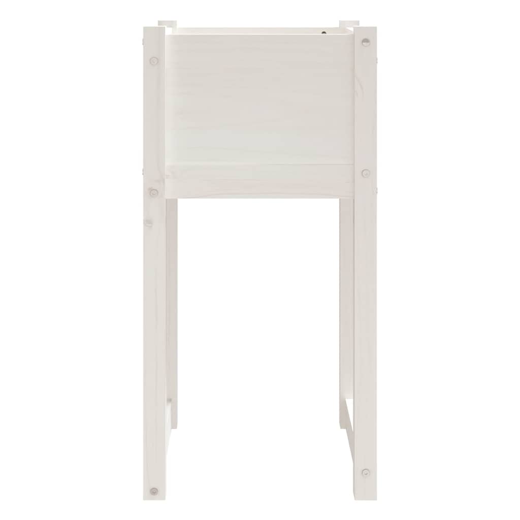Loveliai, 2vnt., balti, 40x40x81cm, pušies medienos masyvas Loveliai, 2vnt., balti, 40x40x81cm, pušies medienos masyvas - Image 5