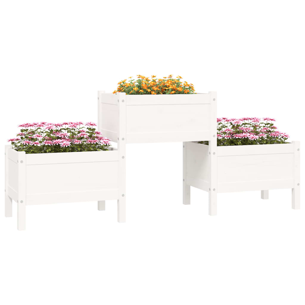 Lovelis, baltas, 178,5x44x75cm, pušies medienos masyvas Lovelis, baltas, 178,5x44x75cm, pušies medienos masyvas - Image 3