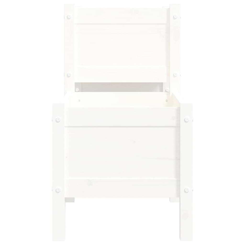 Lovelis, baltas, 178,5x44x75cm, pušies medienos masyvas Lovelis, baltas, 178,5x44x75cm, pušies medienos masyvas - Image 5