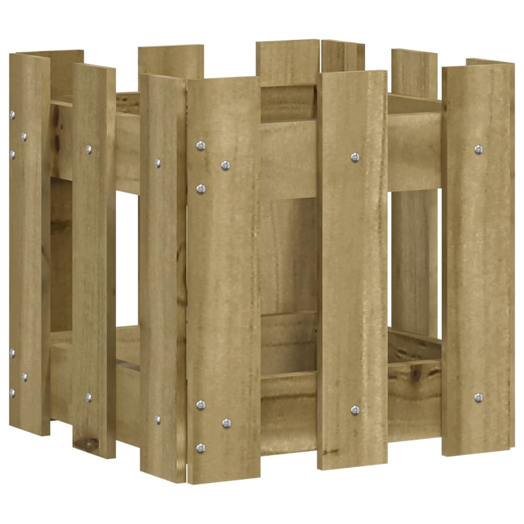 Sodo lovelis, 30x30x30cm, impregnuota pušis, tvorelės dizaino Sodo lovelis, 30x30x30cm, impregnuota pušis, tvorelės dizaino - Image 4