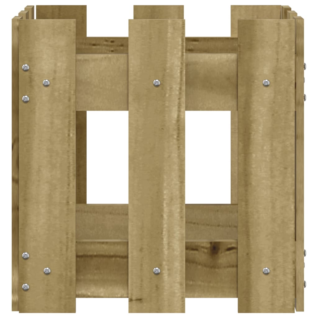 Sodo lovelis, 30x30x30cm, impregnuota pušis, tvorelės dizaino Sodo lovelis, 30x30x30cm, impregnuota pušis, tvorelės dizaino - Image 5
