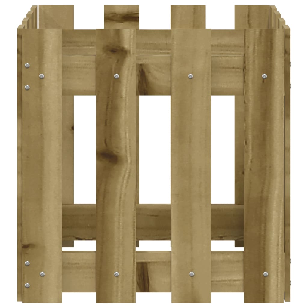 Sodo lovelis, 40x40x40cm, impregnuota pušis, tvorelės dizaino Sodo lovelis, 40x40x40cm, impregnuota pušis, tvorelės dizaino - Image 5