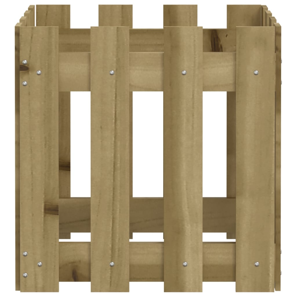 Sodo lovelis, 40x40x40cm, impregnuota pušis, tvorelės dizaino Sodo lovelis, 40x40x40cm, impregnuota pušis, tvorelės dizaino - Image 6