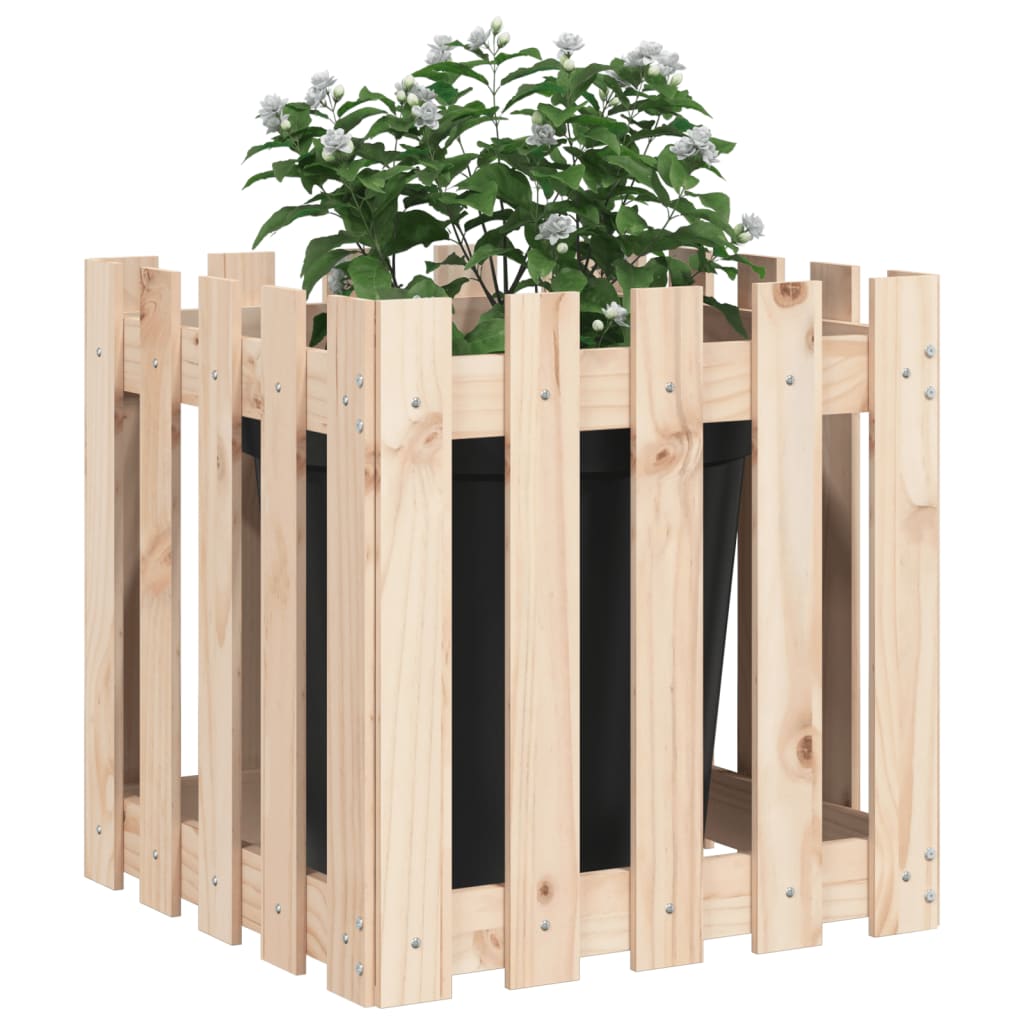 Sodo lovelis, 50x50x50cm, pušies masyvas, tvorelės dizaino Sodo lovelis, 50x50x50cm, pušies masyvas, tvorelės dizaino - Image 3