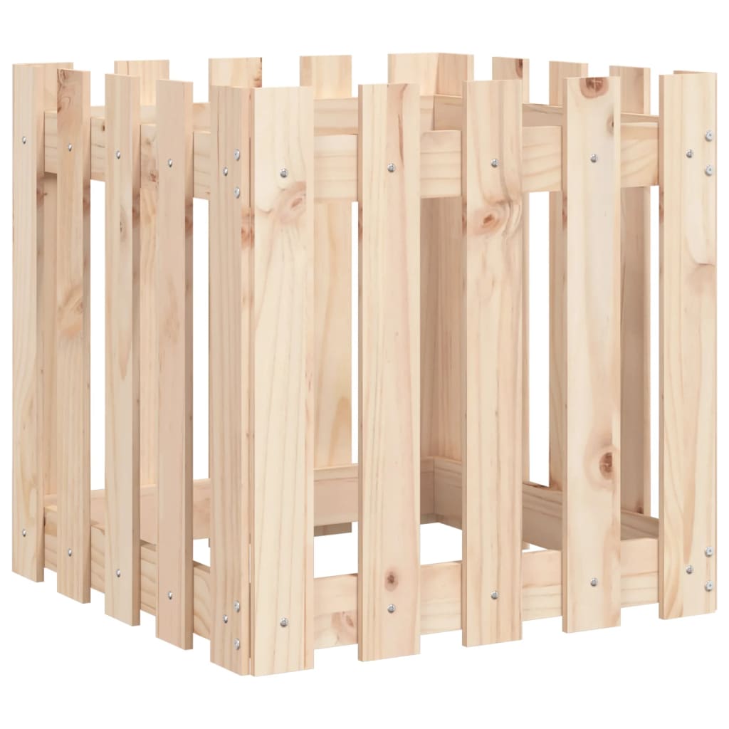 Sodo lovelis, 50x50x50cm, pušies masyvas, tvorelės dizaino Sodo lovelis, 50x50x50cm, pušies masyvas, tvorelės dizaino - Image 4