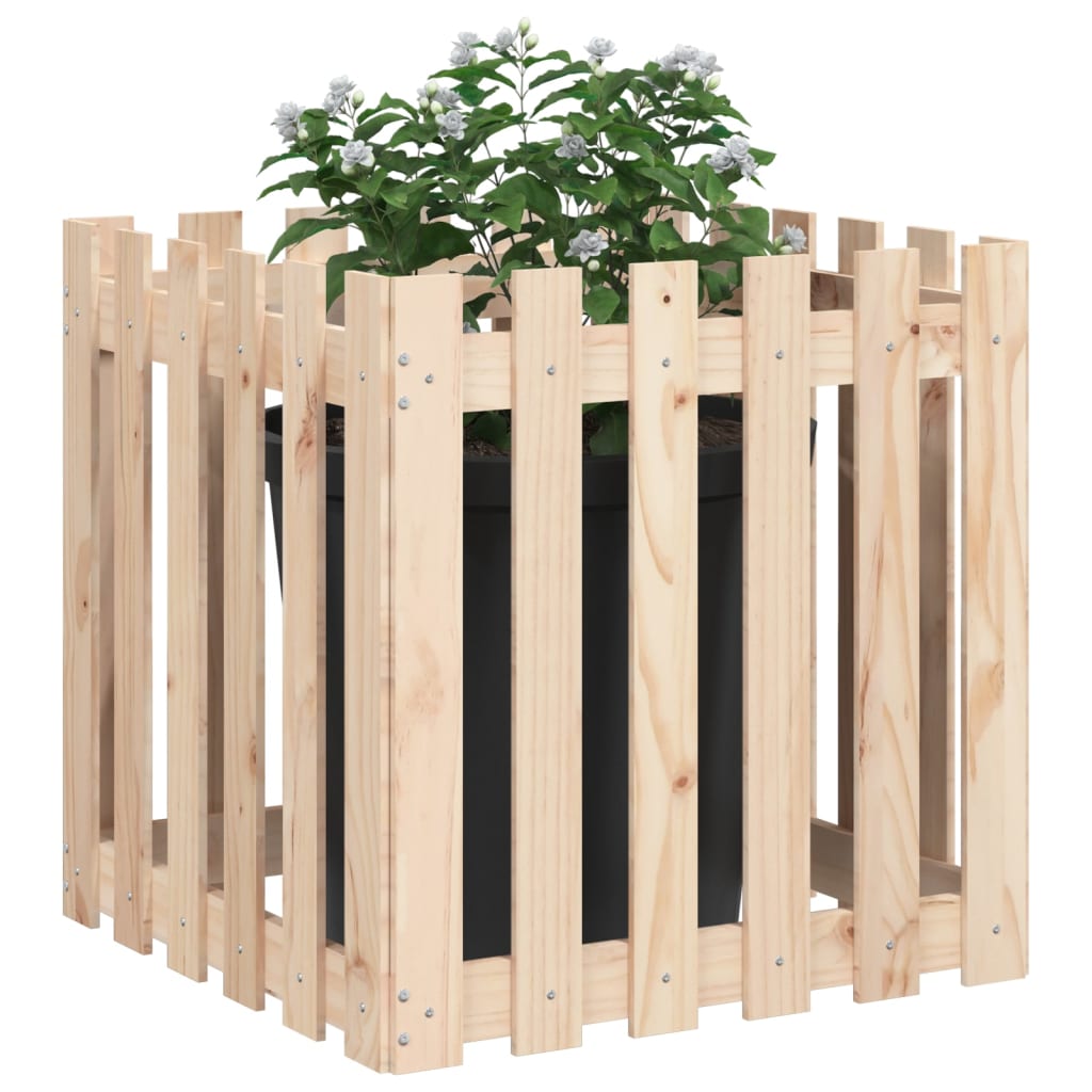 Sodo lovelis, 60x60x60cm, pušies masyvas, tvorelės dizaino Sodo lovelis, 60x60x60cm, pušies masyvas, tvorelės dizaino - Image 3