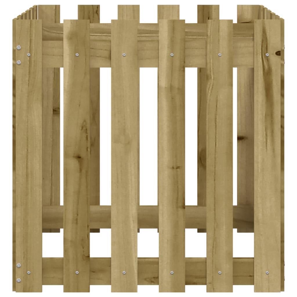 Sodo lovelis, 60x60x60cm, impregnuota pušis, tvorelės dizaino Sodo lovelis, 60x60x60cm, impregnuota pušis, tvorelės dizaino - Image 5