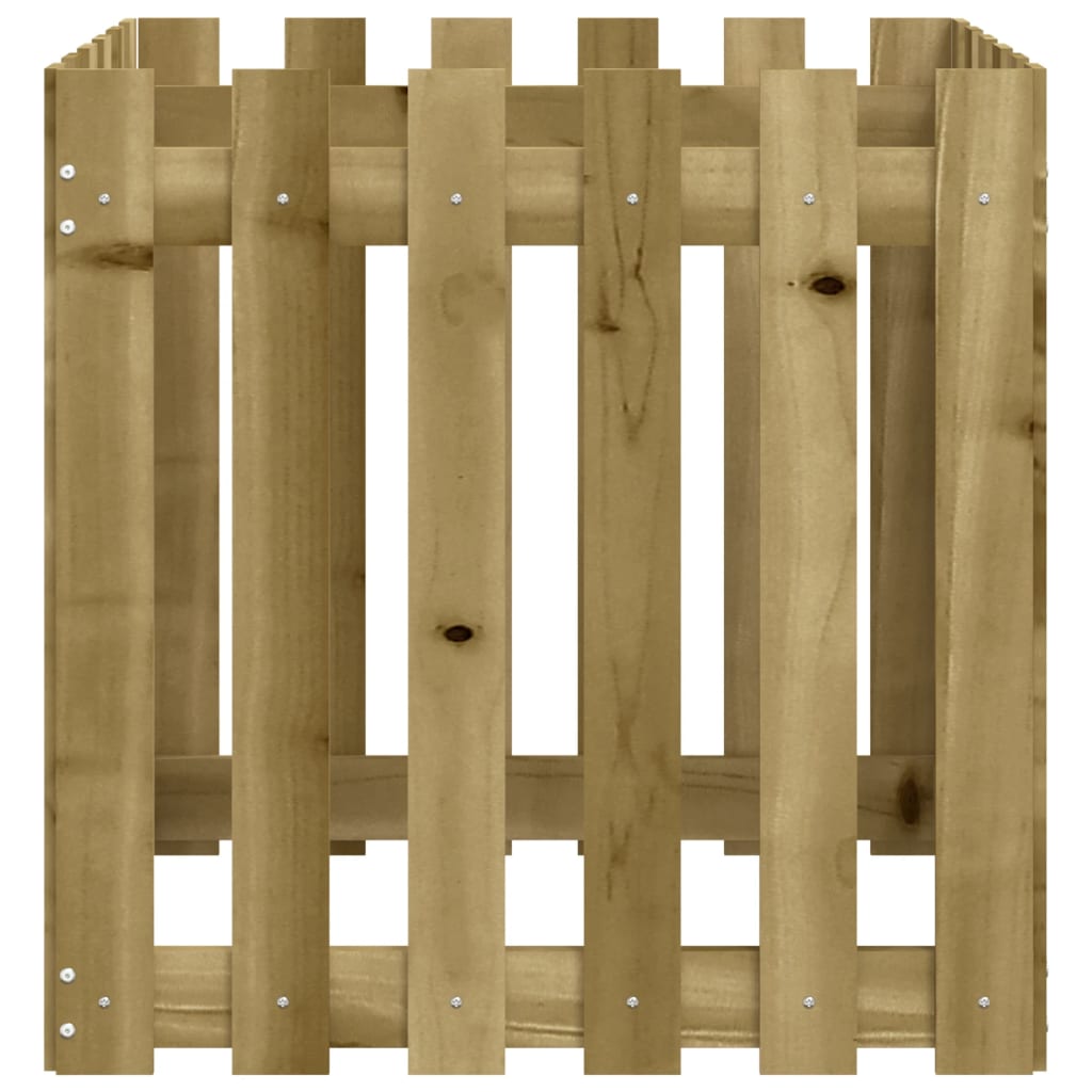 Sodo lovelis, 60x60x60cm, impregnuota pušis, tvorelės dizaino Sodo lovelis, 60x60x60cm, impregnuota pušis, tvorelės dizaino - Image 6