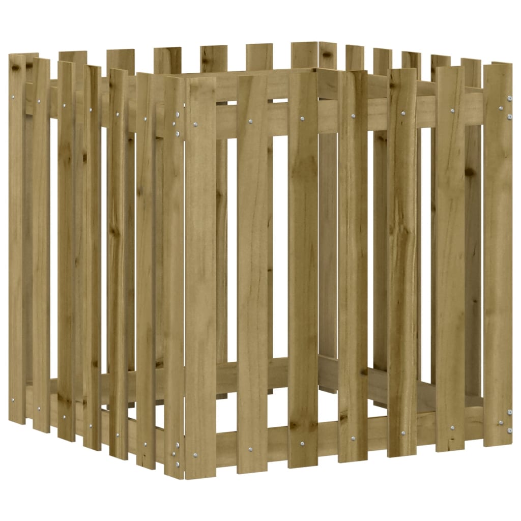 Sodo lovelis, 70x70x70cm, impregnuota pušis, tvorelės dizaino Sodo lovelis, 70x70x70cm, impregnuota pušis, tvorelės dizaino - Image 4