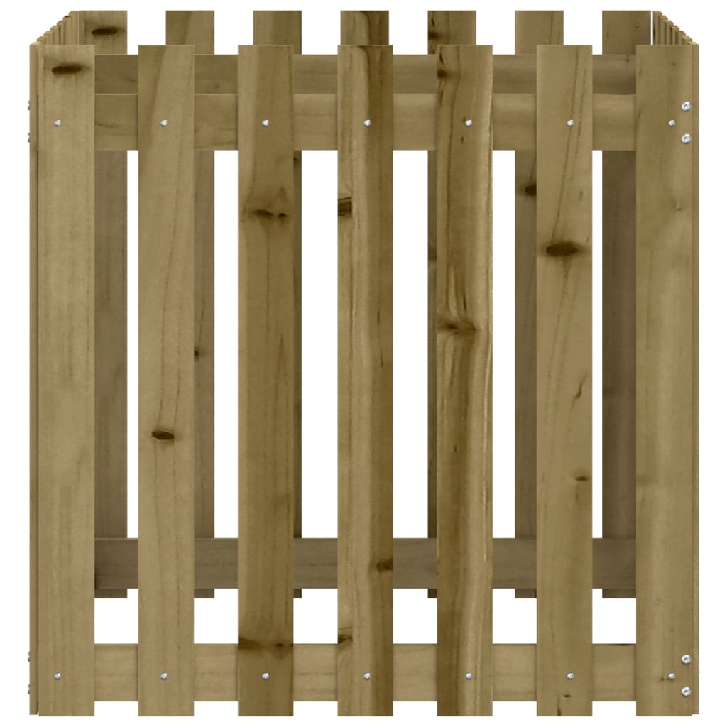 Sodo lovelis, 70x70x70cm, impregnuota pušis, tvorelės dizaino Sodo lovelis, 70x70x70cm, impregnuota pušis, tvorelės dizaino - Image 6