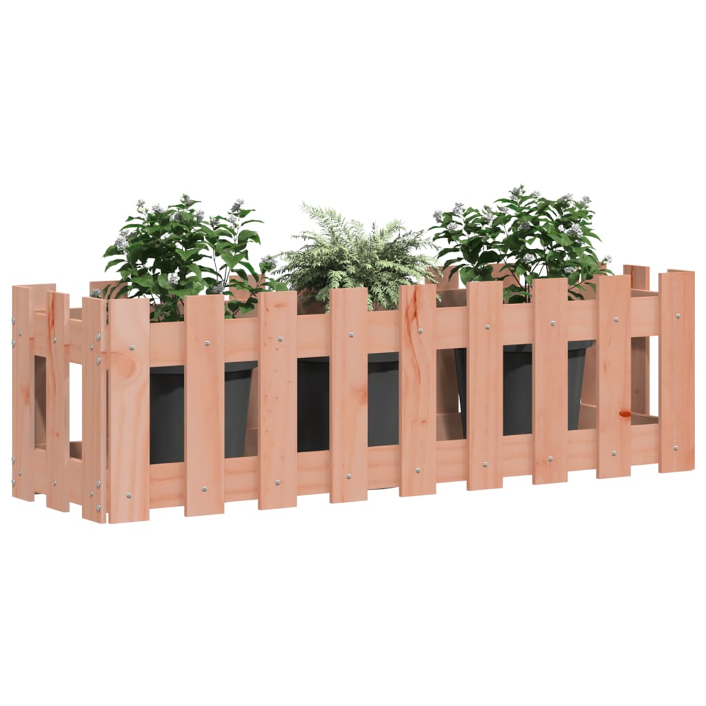 Sodo lovelis, 100x30x30cm, douglas eglė, tvorelės dizaino Sodo lovelis, 100x30x30cm, douglas eglė, tvorelės dizaino - Image 3