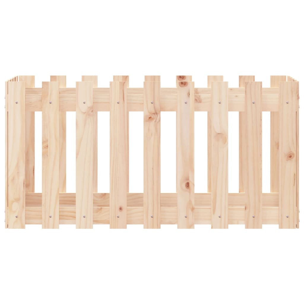 Sodo lovelis, 100x50x50cm, pušies masyvas, tvorelės dizaino Sodo lovelis, 100x50x50cm, pušies masyvas, tvorelės dizaino - Image 5