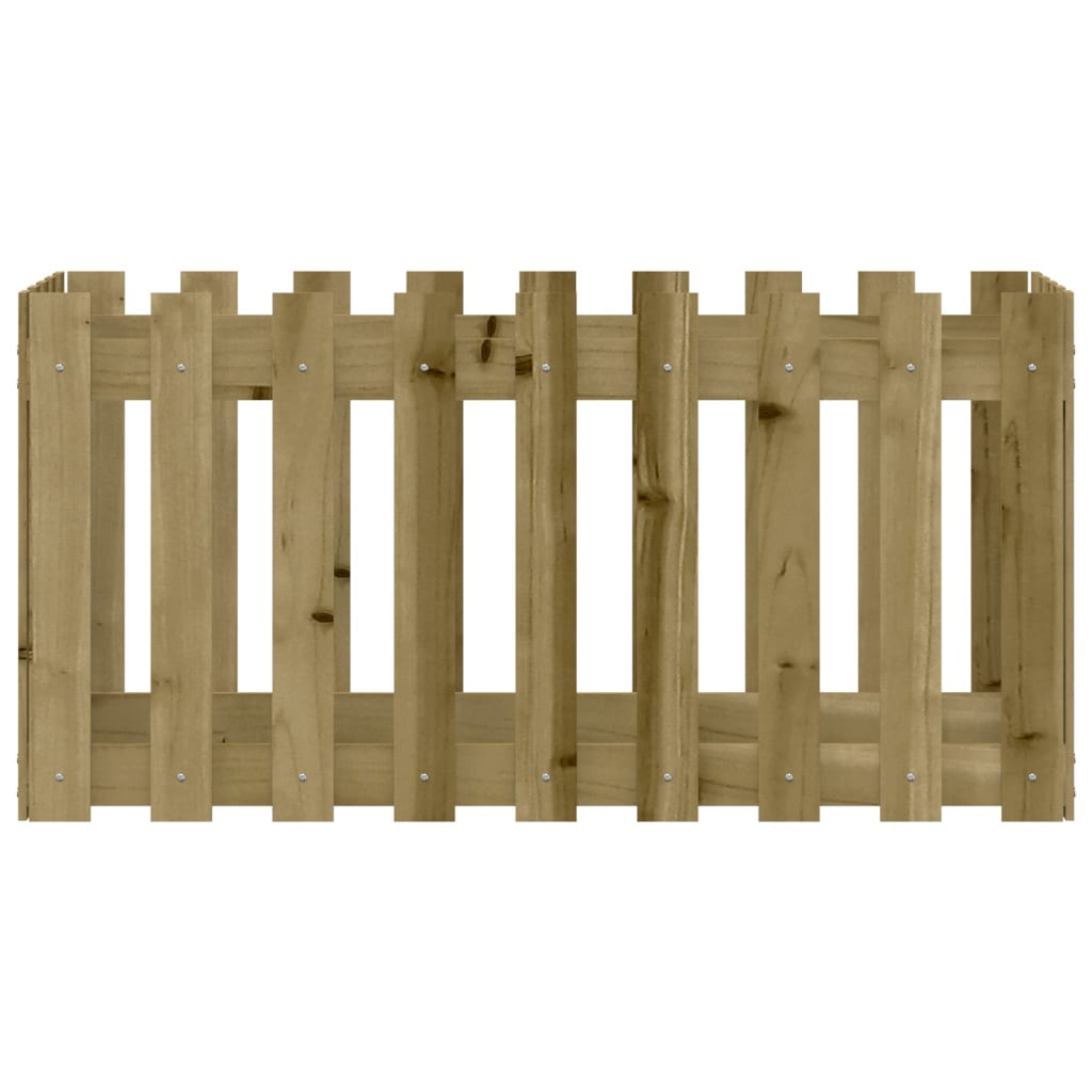 Sodo lovelis, 100x50x50cm, impregnuota pušis, tvorelės dizaino Sodo lovelis, 100x50x50cm, impregnuota pušis, tvorelės dizaino - Image 5