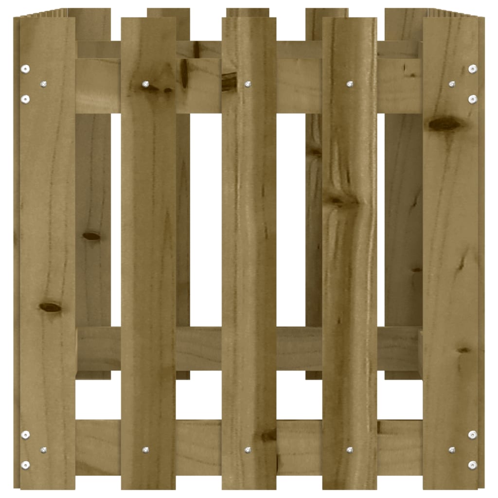 Sodo lovelis, 100x50x50cm, impregnuota pušis, tvorelės dizaino Sodo lovelis, 100x50x50cm, impregnuota pušis, tvorelės dizaino - Image 6