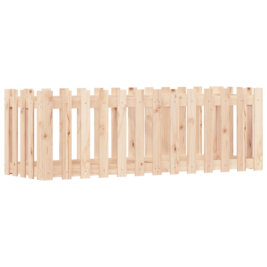 Sodo lovelis, 150x50x50cm, pušies masyvas, tvorelės dizaino Sodo lovelis, 150x50x50cm, pušies masyvas, tvorelės dizaino - Image 4