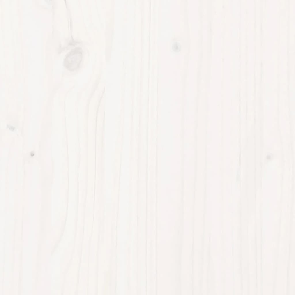 Sodo lovelis, baltas, 150x50x50cm, pušis, tvorelės dizaino Sodo lovelis, baltas, 150x50x50cm, pušis, tvorelės dizaino - Image 8