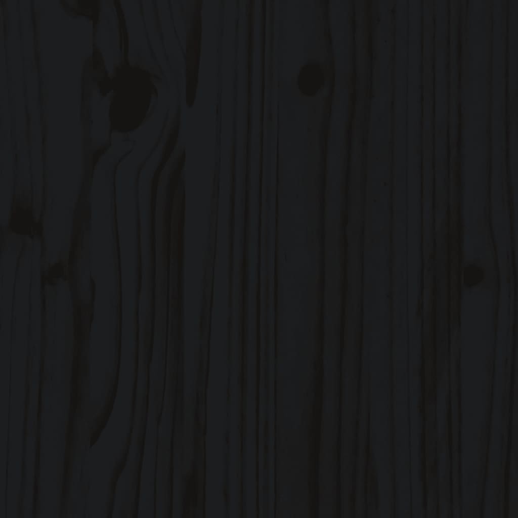 Sodo lovelis, juodas, 150x50x50cm, pušis, tvorelės dizaino Sodo lovelis, juodas, 150x50x50cm, pušis, tvorelės dizaino - Image 8