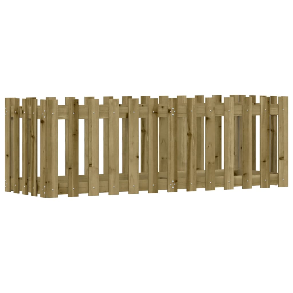 Sodo lovelis, 150x50x50cm, impregnuota pušis, tvorelės dizaino Sodo lovelis, 150x50x50cm, impregnuota pušis, tvorelės dizaino - Image 4