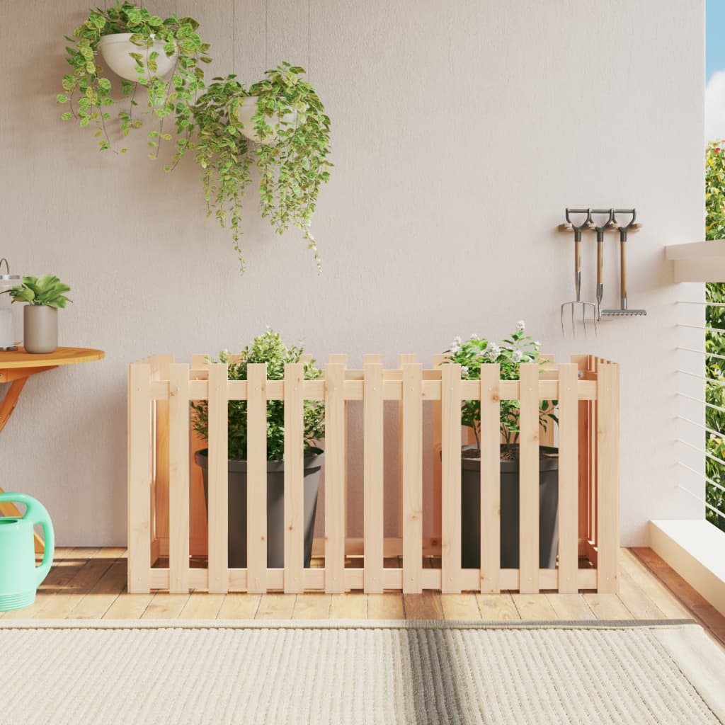 Sodo lovelis, 150x50x70cm, pušies masyvas, tvorelės dizaino Sodo lovelis, 150x50x70cm, pušies masyvas, tvorelės dizaino - Image 2