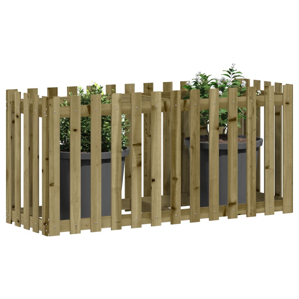 Sodo lovelis, 150x50x70cm, impregnuota pušis, tvorelės dizaino Sodo lovelis, 150x50x70cm, impregnuota pušis, tvorelės dizaino - Image 3